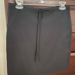 Black drawstring skirt